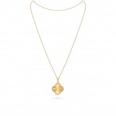 VAN CLEEF & ARPELS MAGIC ALHAMBRA LONG NECKLACE, 1 MOTIF - YELLOW GOLD  VCARP4KO00